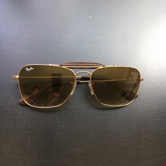 ray ban caravan leather